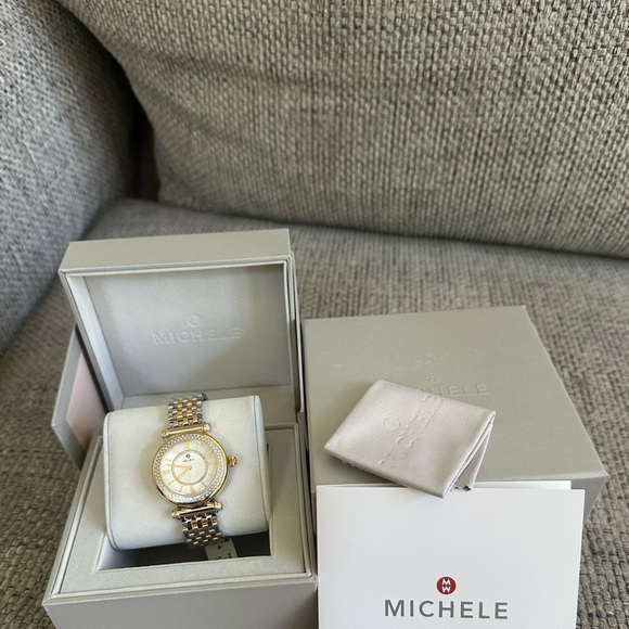 NWT MICHELE Caber Diamond Watch MWW16E000001 - Picture 3 of 16